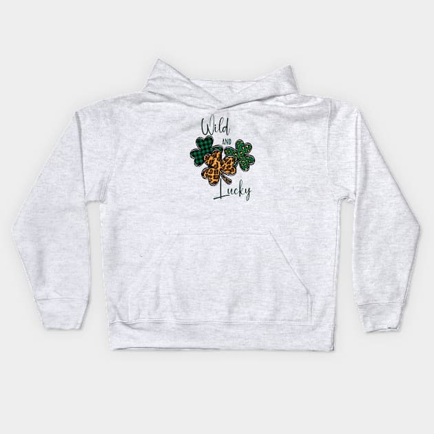 Wild and Lucky! Kids Hoodie by LylaLace Studio